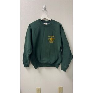 Vintage Fruit of the Loom Stewart's Brewing Co Sweatshirt Mens M Green USA 90s